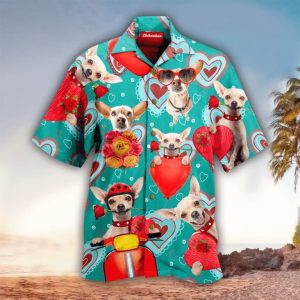 Valentine Shirt, Valentine Hawaiian Shirt For Valentine Lovers Dogs