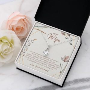 Gift For Wife To My Wife Necklace Wedding Anniversary Birthday Valentines