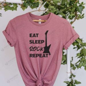 eat sleep rock repeat t shirt 3