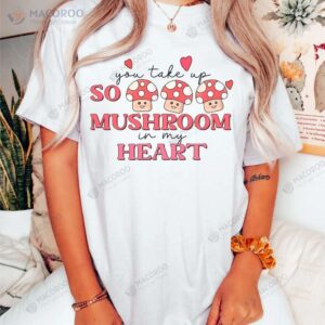 mushroom heart valentines t shirt valentines gifts for her 2