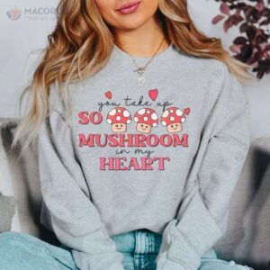 you take up sloth mushroom heart sweatshirt step mom gift 1