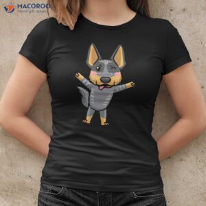 Australian Cattle Dog Kawaii Emoticon T-Shirt, Perfect Gift For Step Dad