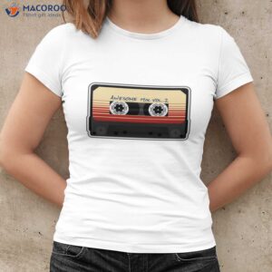 awesome mixtape vol 2 cassette retro t shirt women cool