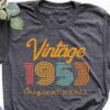 Best 70th Birthday Gifts For Mom Vintage 1953 Shirt