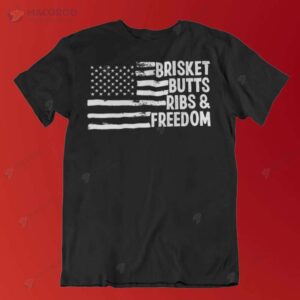 brisket butts ribs freedom t shirt 2