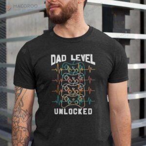 Dad Level Unlocked T-Shirt, Step Dad Birthday Gifts