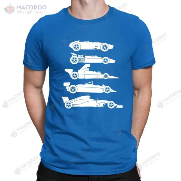 Evolution Of The Formula F Car 1 One T-Shirt, Diy Gifts For New Dad