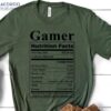 Gamer Nutrition Facts T-Shirt, Birthday Gifts For Older Dad