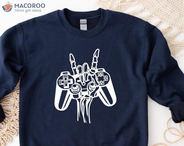 Gamer Skeleton T-Shirt, Birthday Gifts For Your Dad