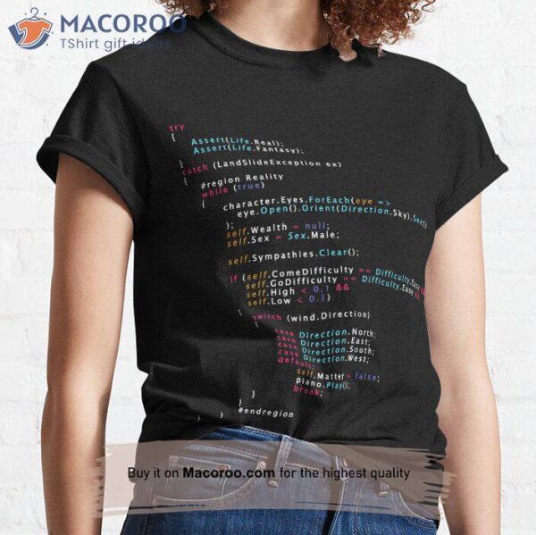 Is This The Real Life Coding Programming Color Classic T-Shirt