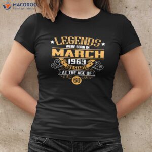 Legends March Fife Starts 60th Birthday Ideas For Dad T-Shirt