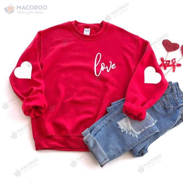 Love Heart Teachers Valentines Gift Ideas Sweatshirt