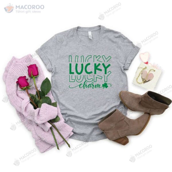 Lucky Lucky Lucky Charm Presents For St Patrick’s Day T-Shirt