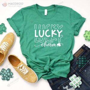 lucky lucky lucky charm presents for st patrick s day t shirt