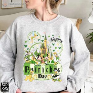 mickey and friends saint patty s day gifts sweatshirt 3