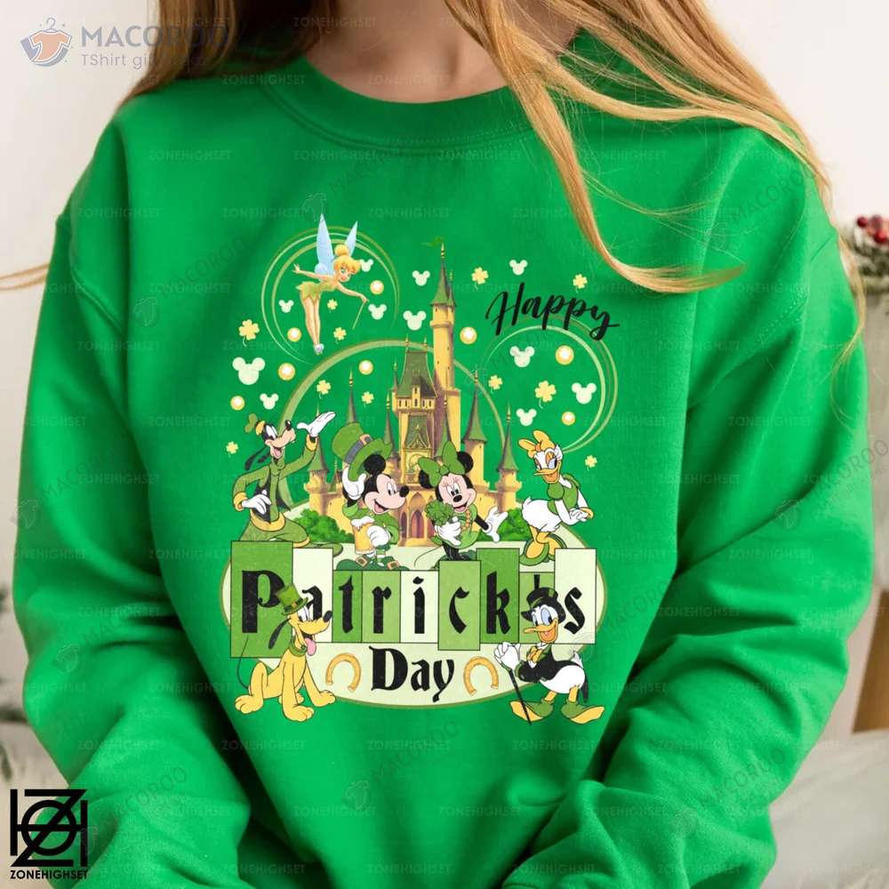 Mickey And Friends Saint Patty's Day Gifts Sweatshirt