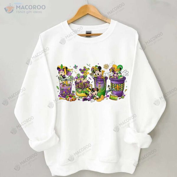 Mickey Minnie Goofy Disney Gras Sweatshirt