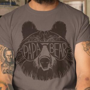 Papa Bear Sunglass T-Shirt, Fathers Day Gifts First