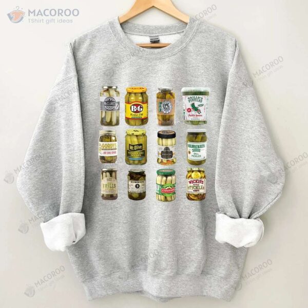 Retro Canned Pickles Sweatshirt, Birthday Ideas For Mother