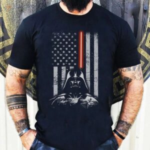 Star Wars American Flag T-Shirt, Retired Dad Fathers Day Gift