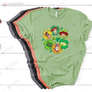 toy story characters st paddy s day gifts for him t shirt