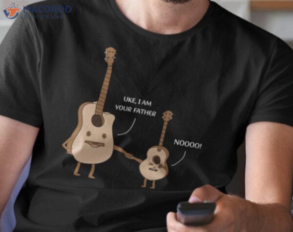 Ukulele Guitar Music T-Shirt, Best New Gifts For Dad