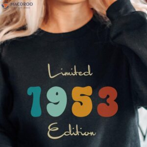Vintage 1953 Birthday Sweatshirt, 70th Birthday Gift Ideas For Dad