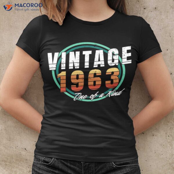 Vintage 1963 60th Birthday Presents For Dad T-Shirt