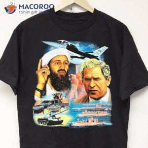 9/11 Vintage Rap Tee Osama Bin Laden George W Bush Usa T-Shirt