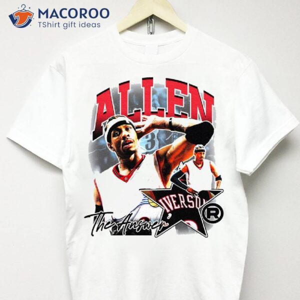 Allen Iverson Vintage Rap Tee Travis Scott Tour Merch Jersey T-Shirt