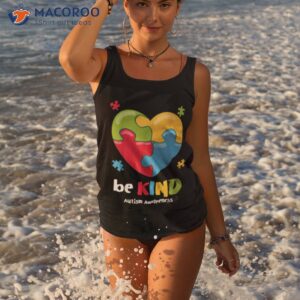 autism awareness be kind puzzle heart kindness tank top tank top 3