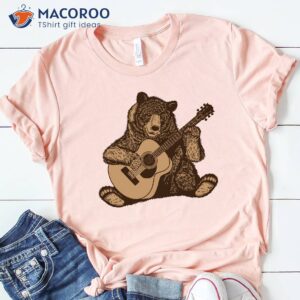 bear playing guitar music shirt 1