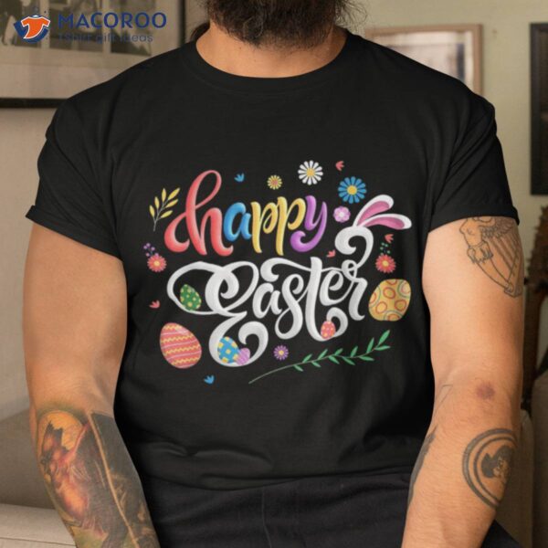 Bunny Pastel Spring Hunt Eggs Rabbit Happy Easter Day Outfit T-Shirt