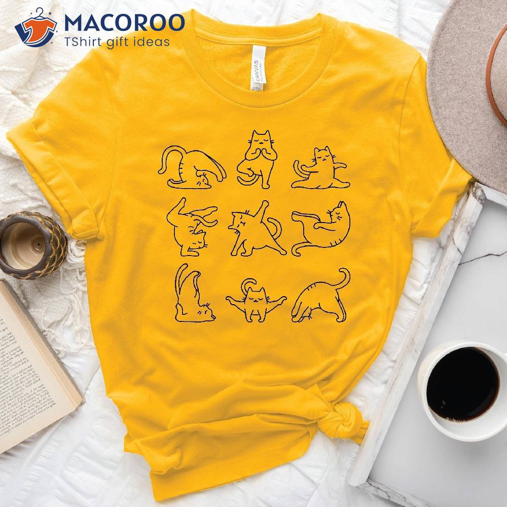 Cat Funny Yoga Shirts