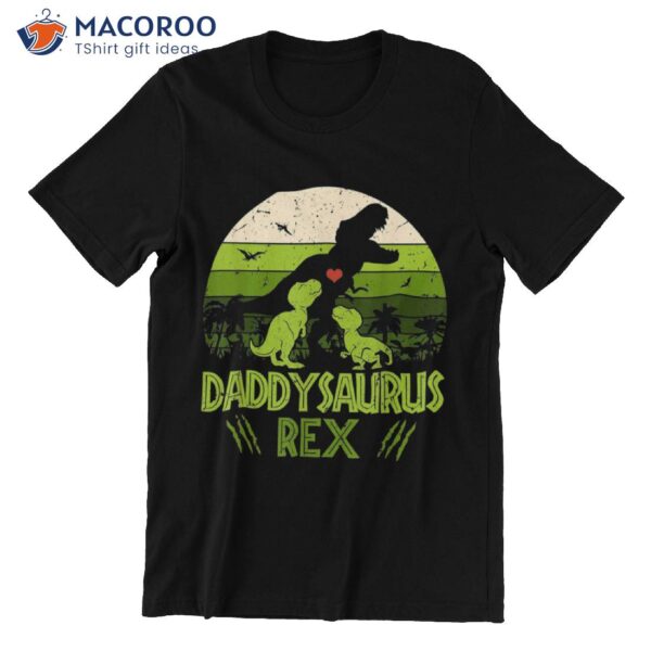 Daddysaurus Rex Gift Ideas For Father T-Shirt