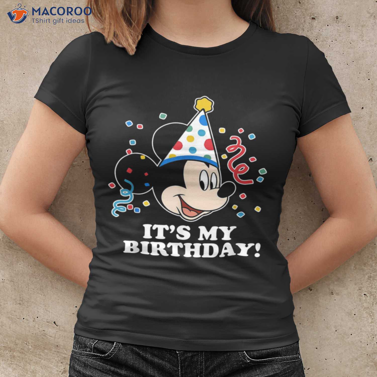 Disney Mickey Mouse Its My Birthday T-Shirt, Best Birthday Gifts For Your  Mom