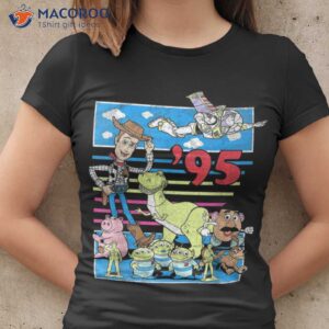 disney pixar toy story 95 retro distressed colorful t shirt women cool