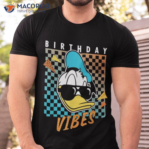 Donald Duck Birthday Vibes 80s T-Shirt, Gifts For Dad Bday