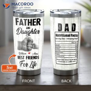 father daughter best friends for life tumbler unique gift ideas for dad 0