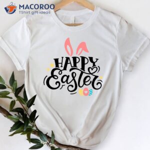happy cute easter day bunny t shirt 0