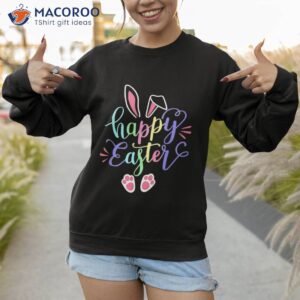 happy easter bunny rabbit face shirt sweatshirt