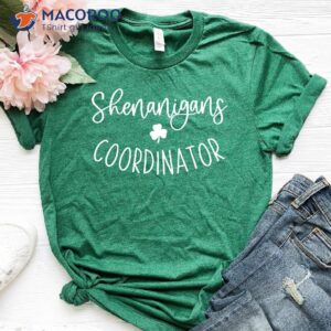 happy saint patrick s day gifts shenanigans coordinator shirt 0