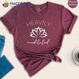 heavily meditated yoga t shirt 3