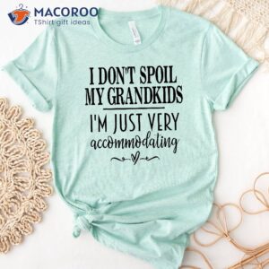 I Don’t Spoil My Grandchildren I’m Just Very Accommodating Shirt, Easy Gifts For Mom