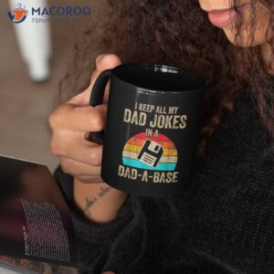 i keep all my dad jokes in a dad a base vintage fathers daymug mug