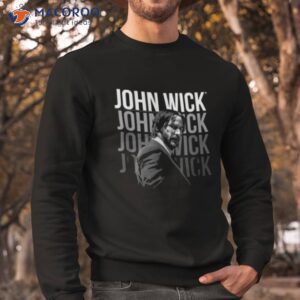 john wick repeating logo shirt sweatshirt