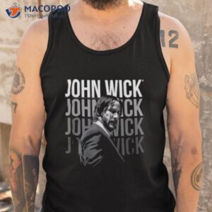 john wick repeating logo shirt tank top