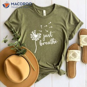 just breathe t shirt gift for yoga lover 1