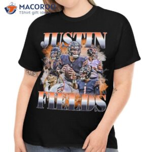 Justin Fields Chicago Vintage Retro 90s T-Shirt