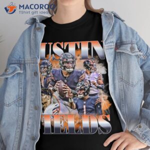 justin fields chicago vintage retro 90s t shirt 3